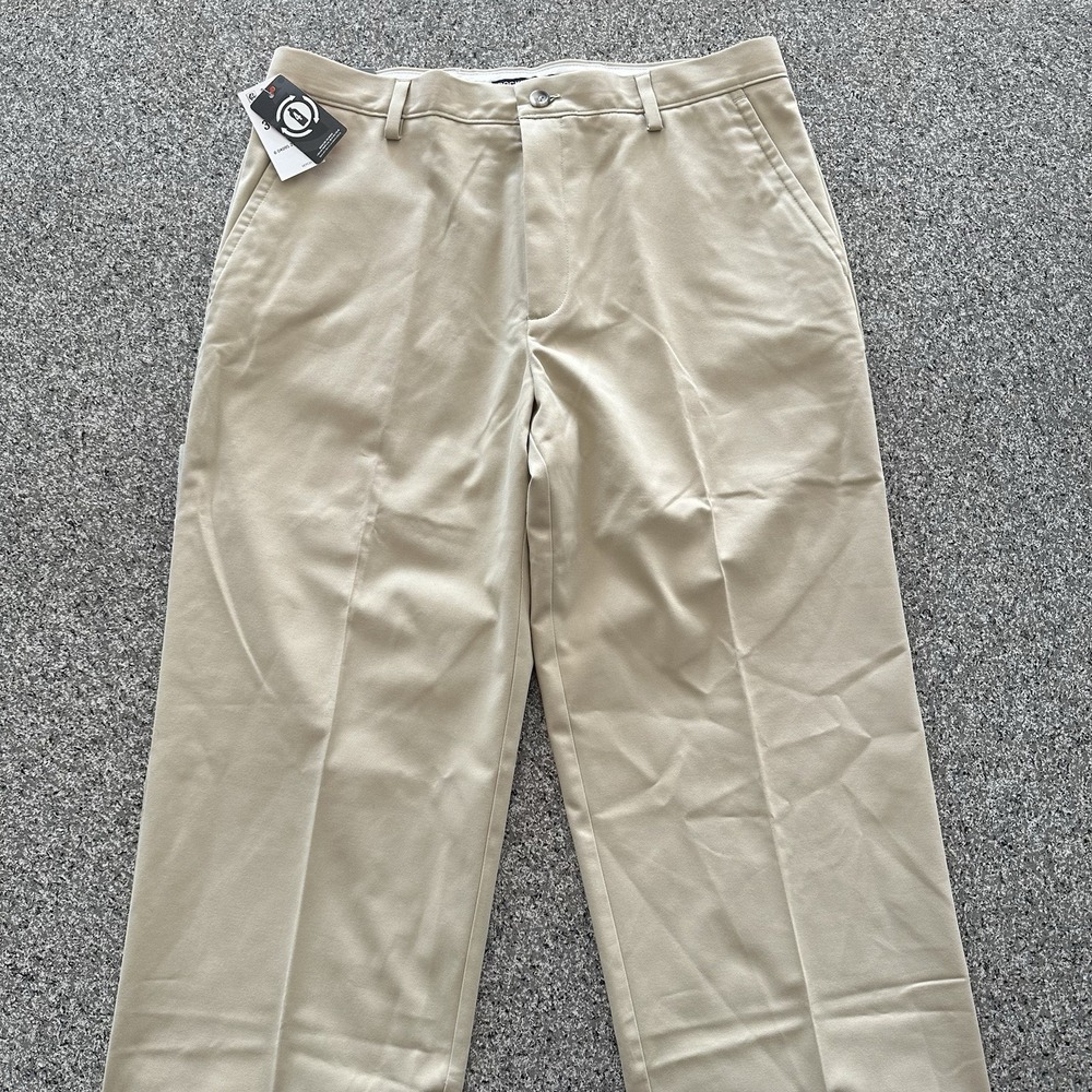 Dockers Easy Khaki Pants Men's 34 x 32 Classic Fit D3 Beige Cooling Flat‎ Front